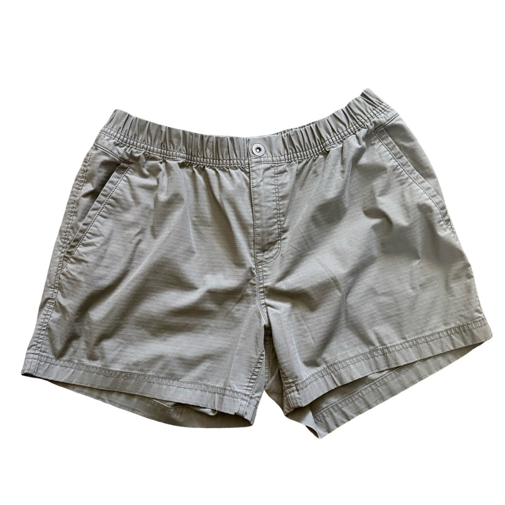 Prana Halle Shorts Womens 12 Gray Ripstop Hiking Outdoor Stretch‎ Elastic Waist